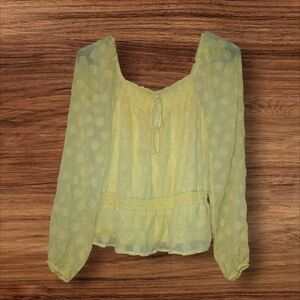 LC Lauren Conrad Light Yellow Blouse